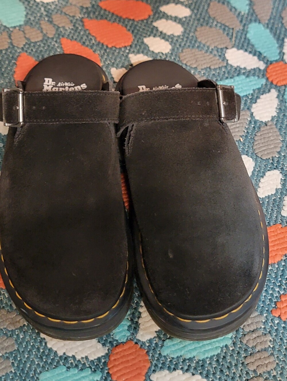 Dr. Martens Zebzag Slingback Platform Mules In Black - Picture 10 of 12